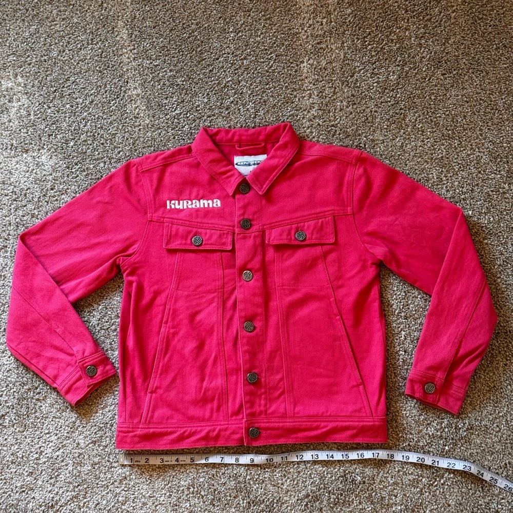 Hot Pink Yu Yu Hakusho Kurama Denim Jacket - Namiwear